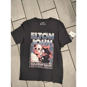 NWT Lee Jeans Elton‎ John Rocket Man Graphic T Shirt Black 4606/4849